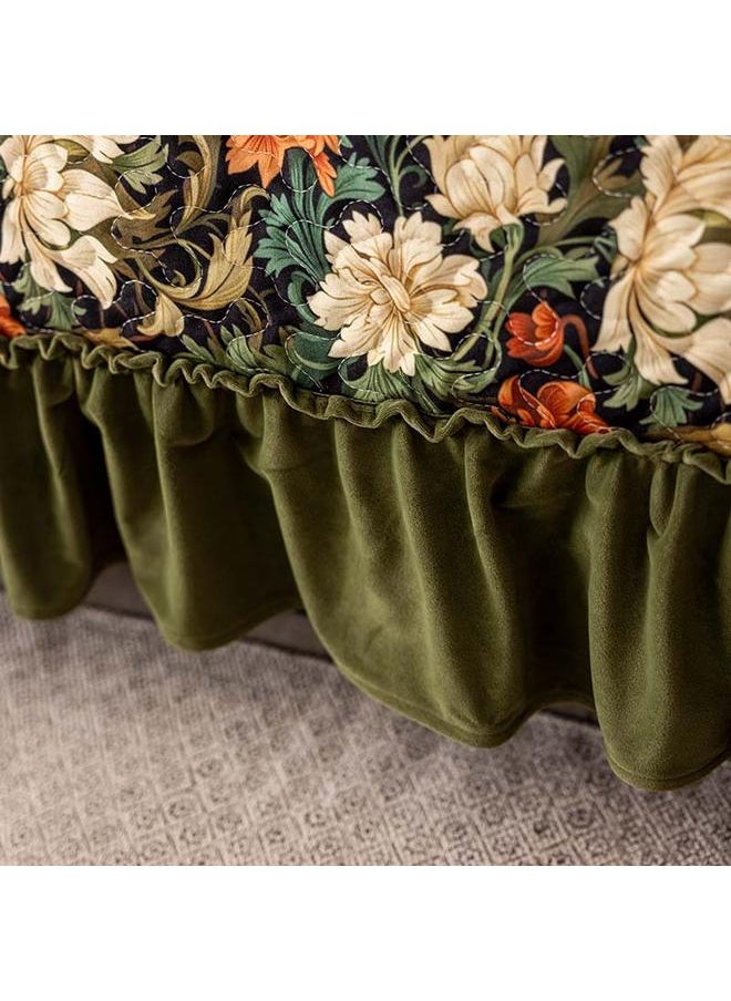 New Style Sofa Cushion Winter Non-slip Light Luxury Thickened Universal Dirty Resistant Ruffled High-end Pujiang Sofa Cover