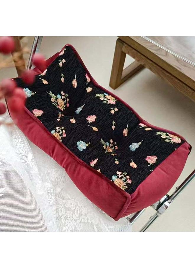 Waist Cushion Seat Cushion Sofa Shaped Fabric Bed Four Seasons Sleeping Office Waist Protection Backrest Cushion Sedentary Not Tired