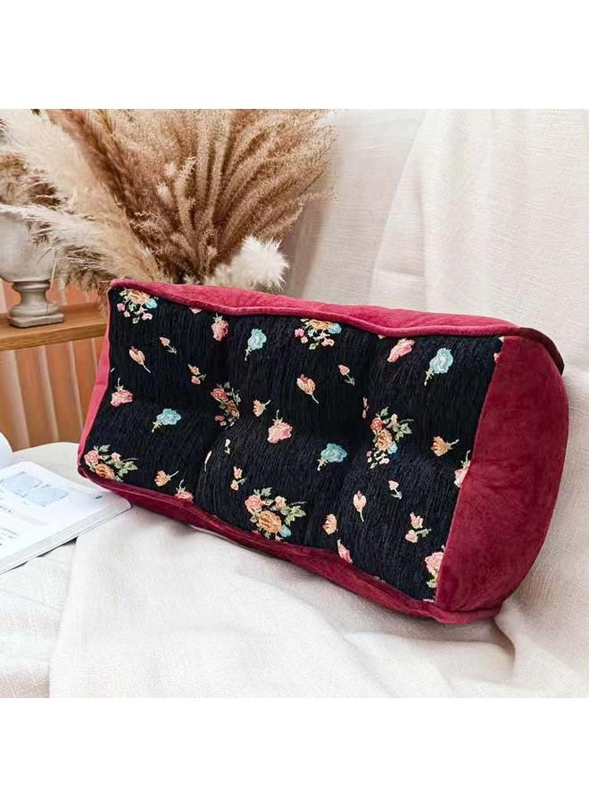 Waist Cushion Seat Cushion Sofa Shaped Fabric Bed Four Seasons Sleeping Office Waist Protection Backrest Cushion Sedentary Not Tired