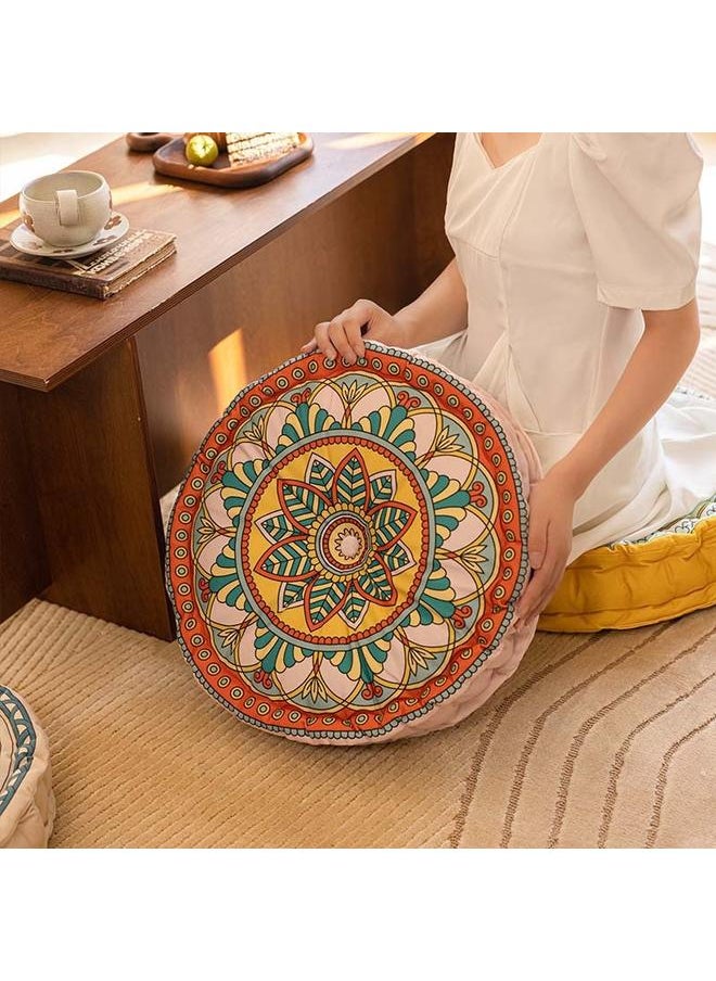 New Ethnic Style Cushion Futon Round Portable Floor Thickened Sofa Meditation Bohemian Style Cushion