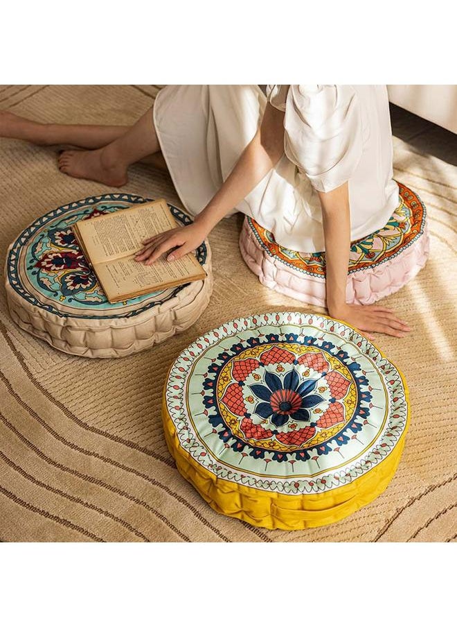 New Ethnic Style Cushion Futon Round Portable Floor Thickened Sofa Meditation Bohemian Style Cushion