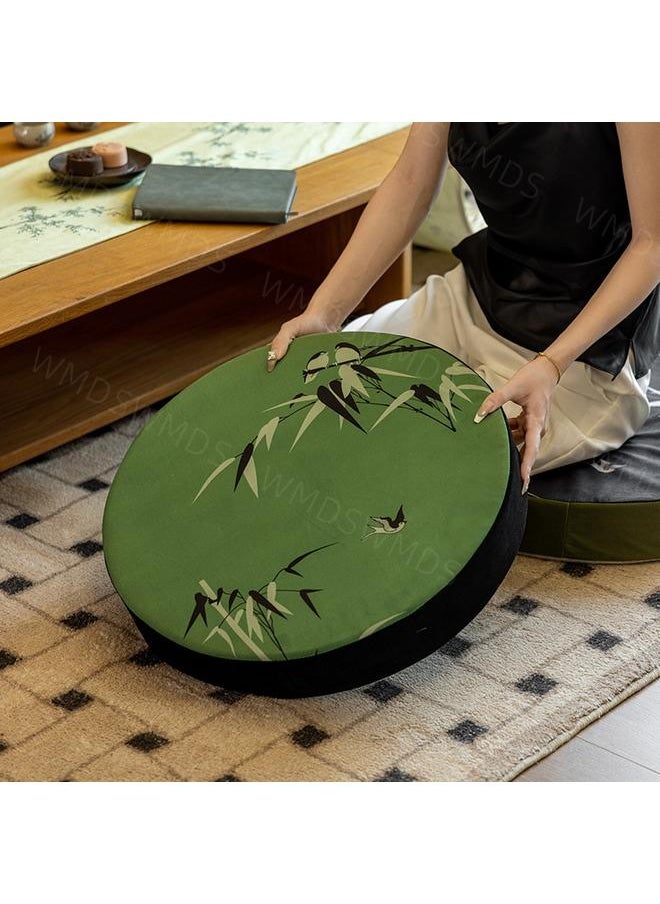 Sitting Pier Chinese Embroidery Ground Round Futon Lazy Pier Chinese Studies Kneeling Pushion New Chinese Sofa Cushion