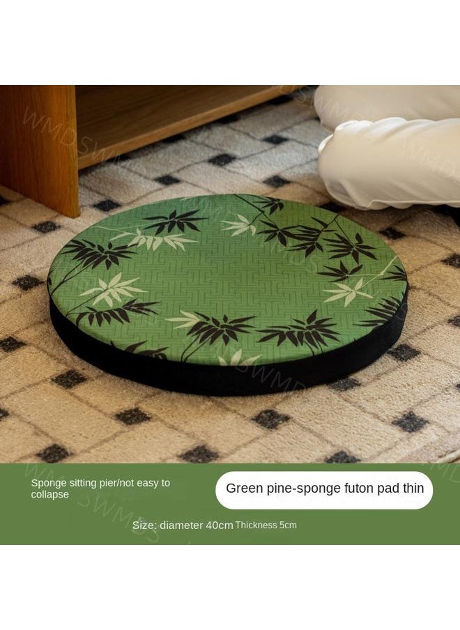 Sitting Pier Chinese Embroidery Ground Round Futon Lazy Pier Chinese Studies Kneeling Pushion New Chinese Sofa Cushion