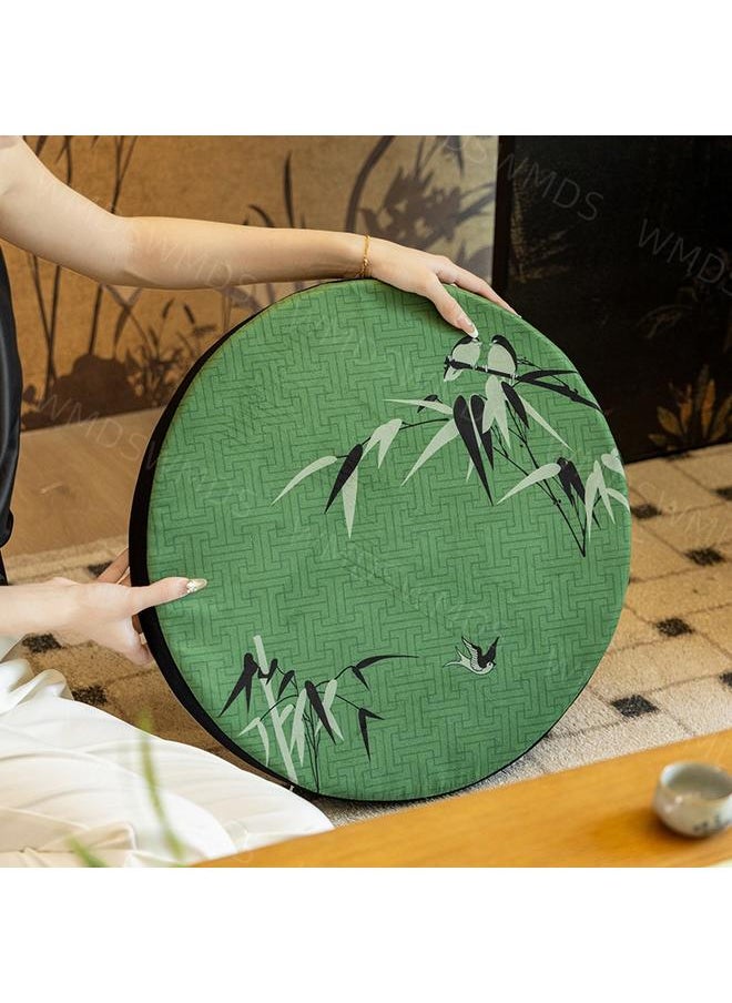 Sitting Pier Chinese Embroidery Ground Round Futon Lazy Pier Chinese Studies Kneeling Pushion New Chinese Sofa Cushion