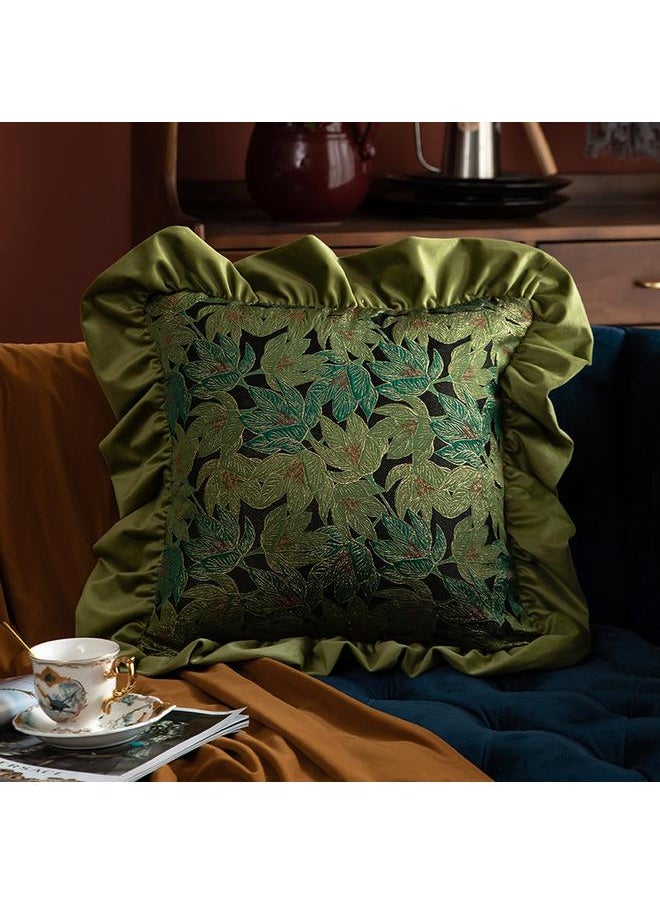 New Bohemian Pillow Homestay High-end Sofa Pillow Ear Edge Green Pillow Light Luxury Cushion