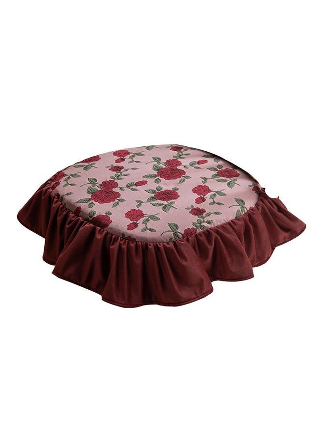 Chair Cushion Anti-Slip And Dirty-Resistant American Style Pastoral Flower Ruffled Strap Light Luxury Dining Chair Stool Cover Cover For Hair