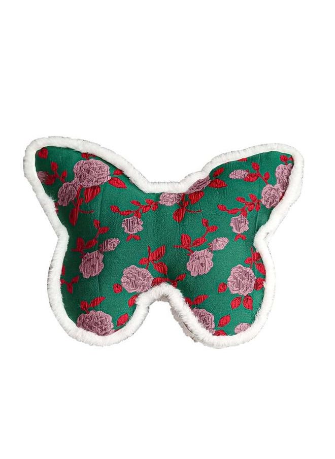 New Butterfly Pillow Cushion Plush Toy Fashion Fur Edge Sofa Backrest Creative Shape Pillow Shaped Pillow