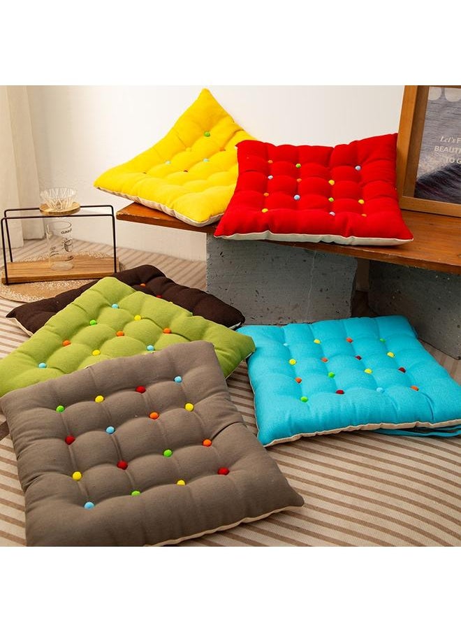 Chair Cushion Summer With Straps Office Chair Cushion Student Seat Cushion Chair Cushion With Rope Dopamine Color Cushion