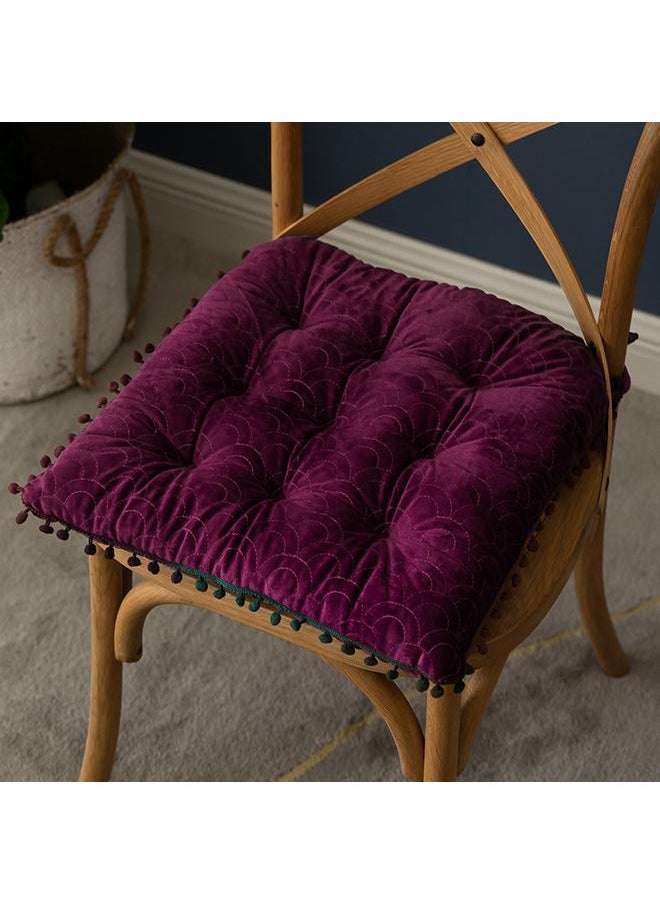 Solid Color Square Dining Chair Cushion Living Room Cushion Sedentary Chair Cushion Four Seasons Universal Stool Cushion Fat Cushion Home Wholesale