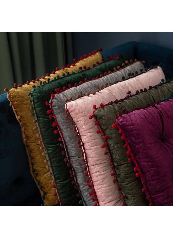 Solid Color Square Dining Chair Cushion Living Room Cushion Sedentary Chair Cushion Four Seasons Universal Stool Cushion Fat Cushion Home Wholesale