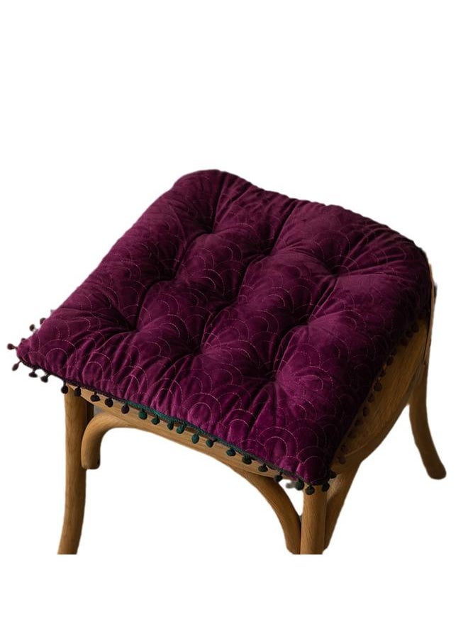 Solid Color Square Dining Chair Cushion Living Room Cushion Sedentary Chair Cushion Four Seasons Universal Stool Cushion Fat Cushion Home Wholesale