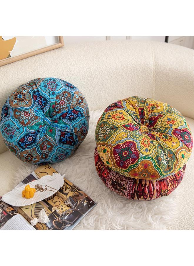 Round Pumpkin Sofa Pillow High-end Moroccan Decorative Pillow Home Waist Pillow Office Sedentary Car Waist Pillow