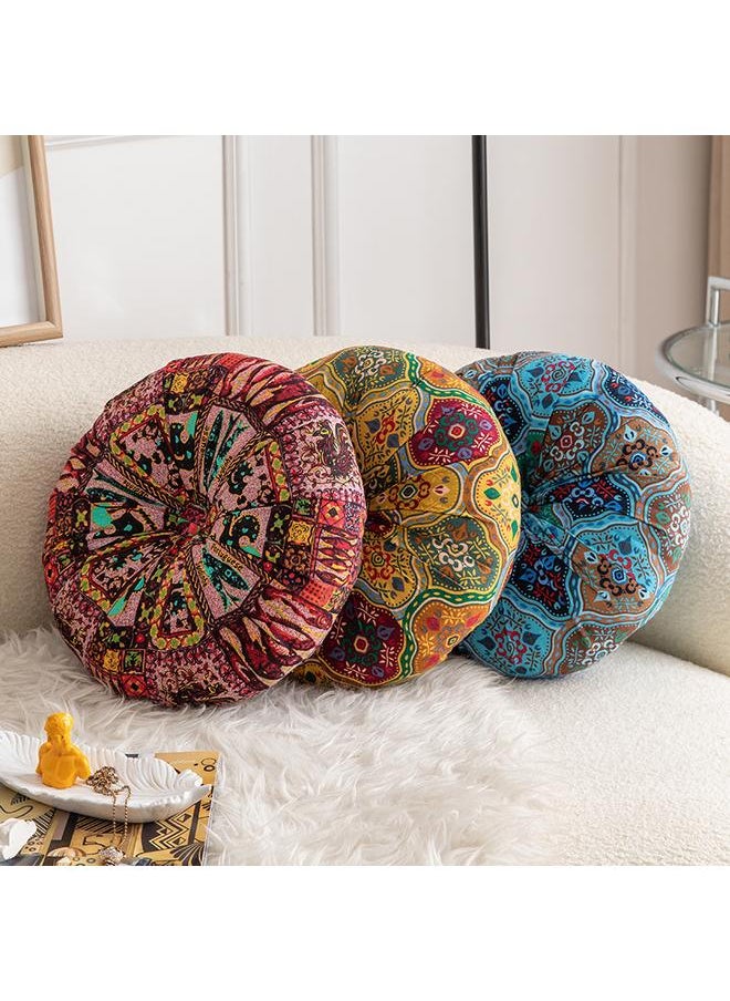 Round Pumpkin Sofa Pillow High-end Moroccan Decorative Pillow Home Waist Pillow Office Sedentary Car Waist Pillow