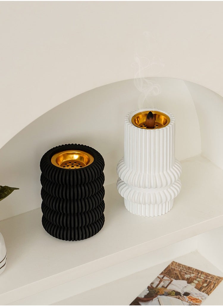 Incense burner Holder, home atmosphere decoration,Circular shape design，9.5*12cm