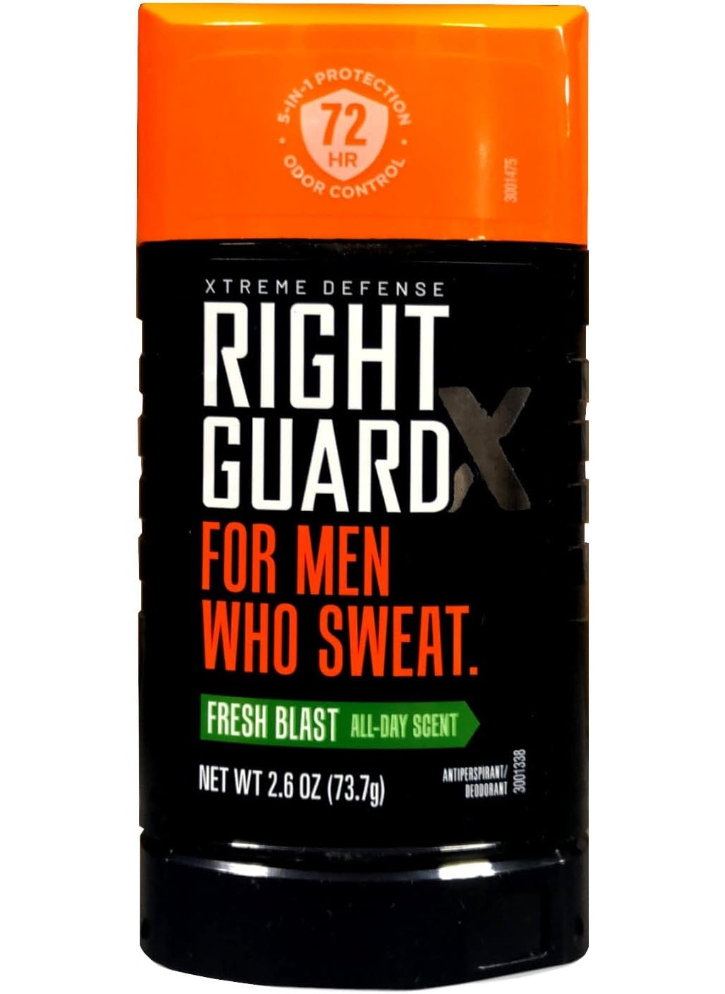 Right Guard Xtreme Invisible Solid Anti-Perspirant/Deodorant, Fresh Blast with Power Stripe for Men, 2.6 oz (Packaging May Vary)