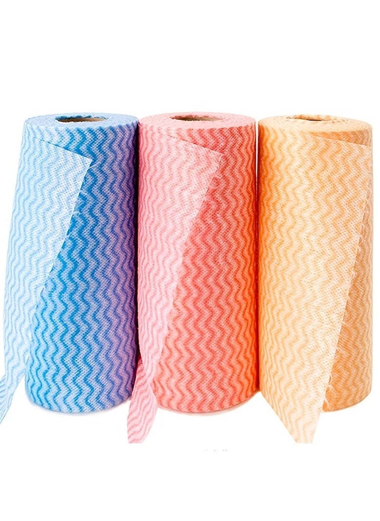 Contemporary Non-Woven Dishwashing Cloth Super Absorbent Polyester Blend Towel with Space Theme for Kitchen and Home Use