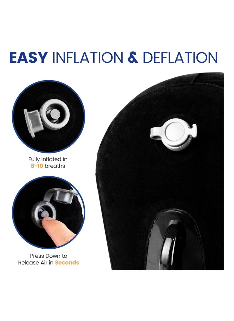 Leg Positioner Pillow - Enhance Comfort with Inflatable Pillow for Leg Elevation - Portable Cushion Body Pillow for Sleeping, Bed, Sofa, Travel, and Camping