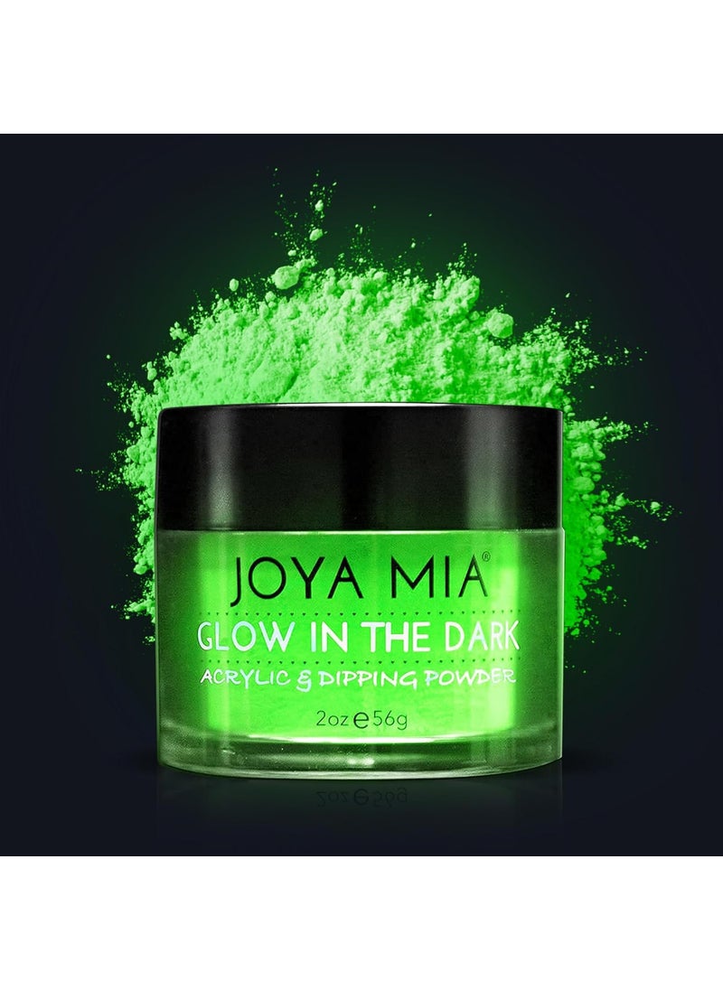 Glow in the Dark Acrylic Nail Powder, 12 Colors, 2 oz - Joya Mia