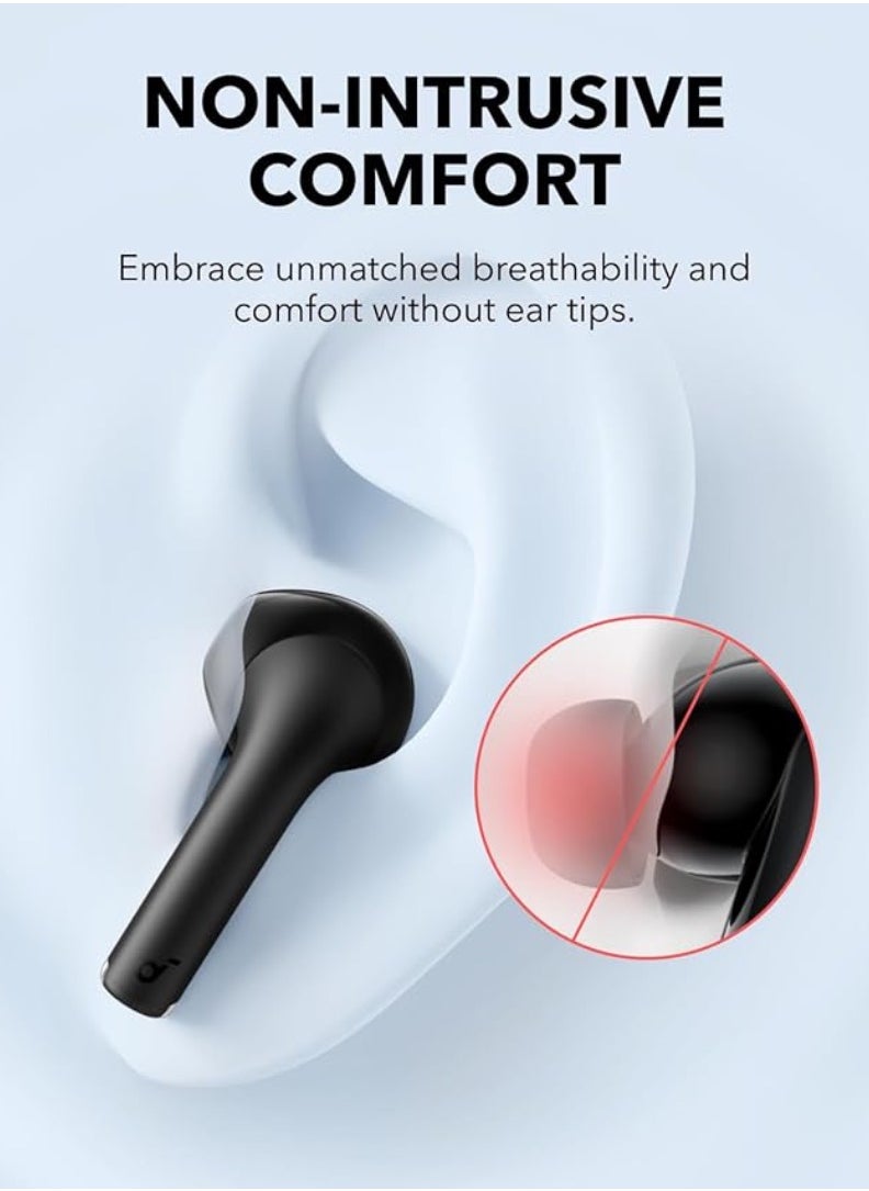 K20i, Semi-in-Ear Earbuds, Bluetooth Wireless, 36H Playtime, Fast Charge, Clear Sound, Comfortable Fit, ENC 2-Mic Clear Calls, Custom EQ, IPX5, Bluetooth 5.3, App Control (Black)