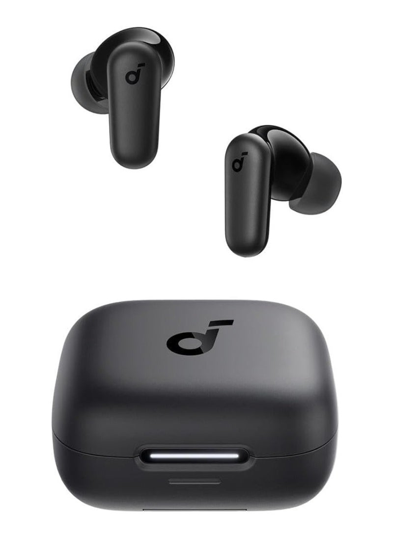 R50i NC |  Noise Cancelling Earbuds, Strong and Smart Noise Cancelling, Powerful Bass, 45H Playtime, 2-in-1 Case and Phone Stand, IP54, Wireless Earbuds, Bluetooth 5.4, App Control Black
