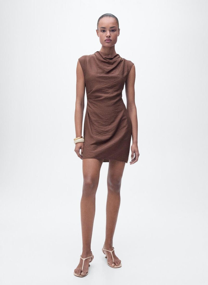 Draped Texture Dress