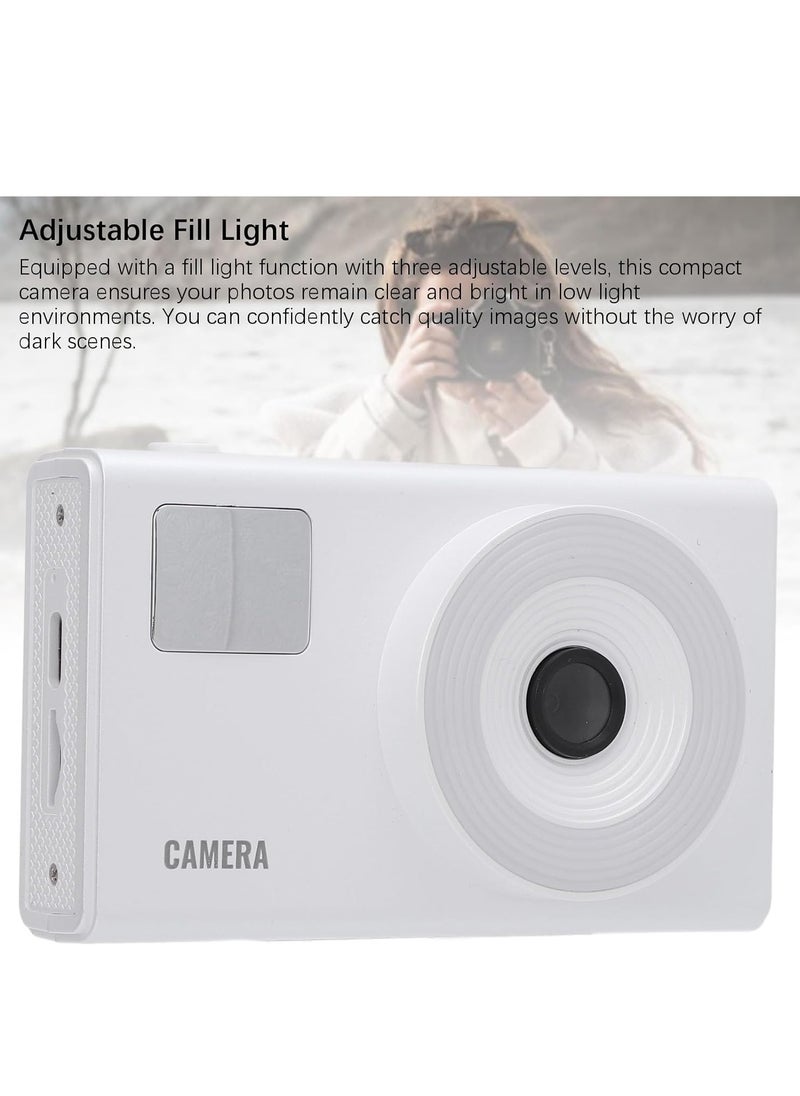 Digital Camera for Kids Fill Light, 1080P FHD Camera, Vintage Camera, Retro Digital Camera CCD for Teens Boys Girls Seniors Student Children, 32GB SD Card,16X Zoom
