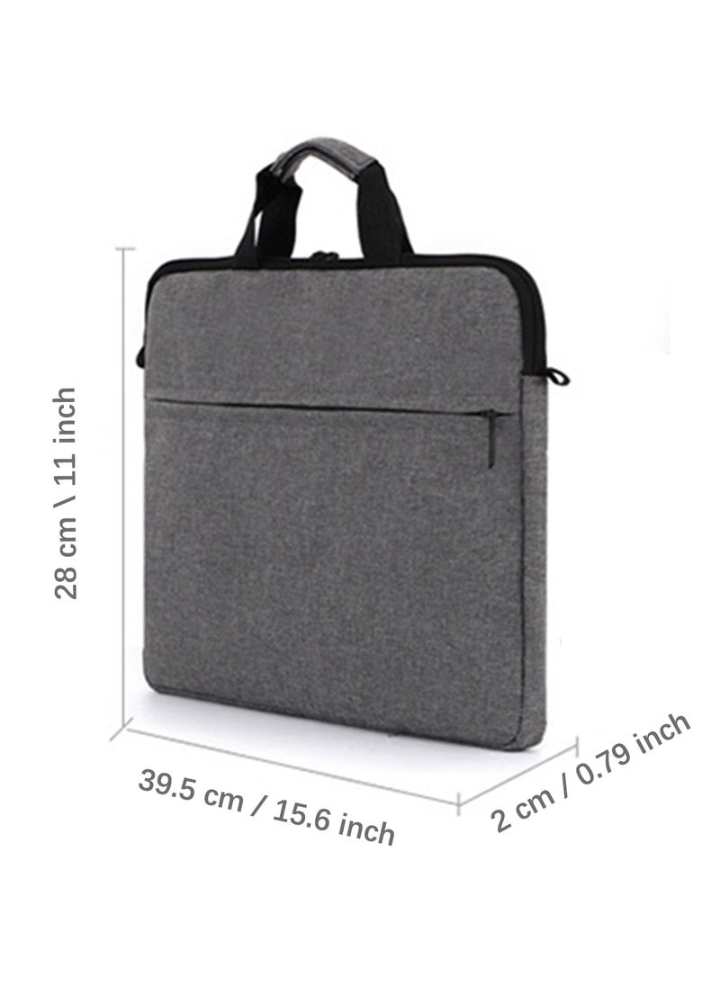 Strapless Laptop Sleeve,15.6 Inch Water Resistant Durable Computer Carrying Case,15.6 inch for HP, Dell, Acer Aspire, Asus Notebook, Laptop Protective Case with Pocket,Handle（Pink）