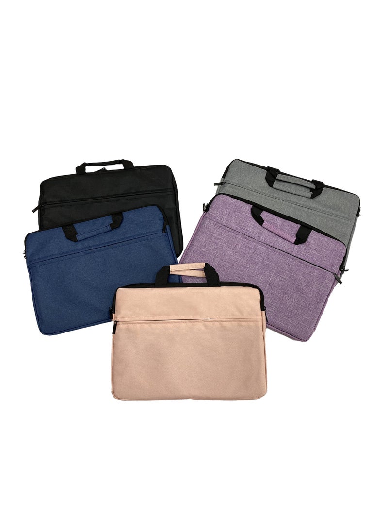 Strapless Laptop Sleeve,15.6 Inch Water Resistant Durable Computer Carrying Case,15.6 inch for HP, Dell, Acer Aspire, Asus Notebook, Laptop Protective Case with Pocket,Handle（Pink）