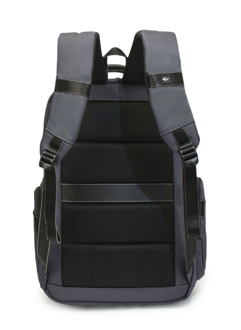 Professional Laptop Backpack 19 Inch With USB Charging Port, Trolley Webbing, and Multiple Compartments, Durable Polyester & PU Material