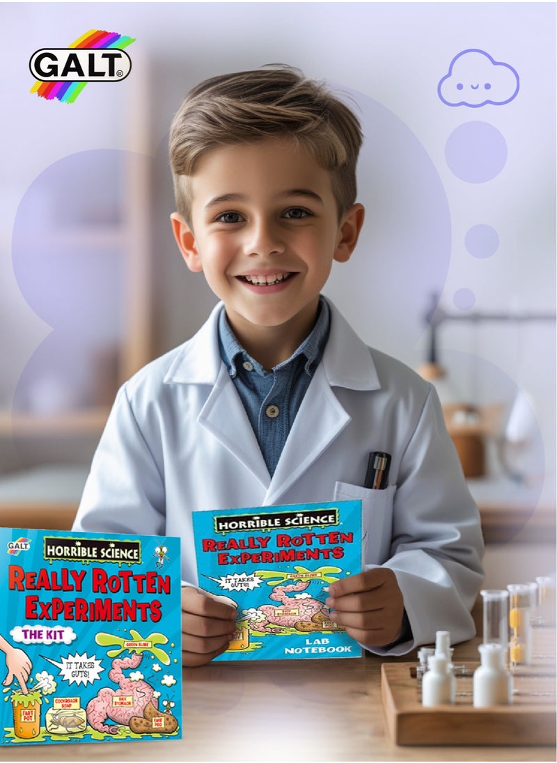 Really Rotten Experiments Kit for Kids | Make Slime Fake Poo Cockroach Soap Vomit | Fun Gross Science Lab Toy | Craft Set for Boys & Girls Ages 8+ | 26x7.5x27cm