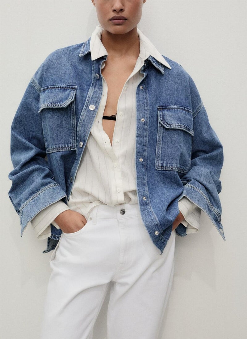 Mid-Rise Straight Jeans