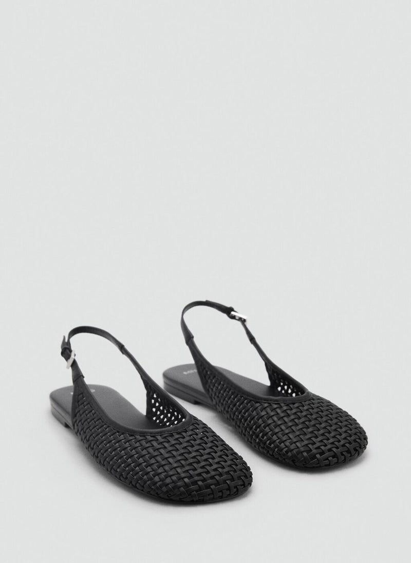 Braided Leather Effect Shoe