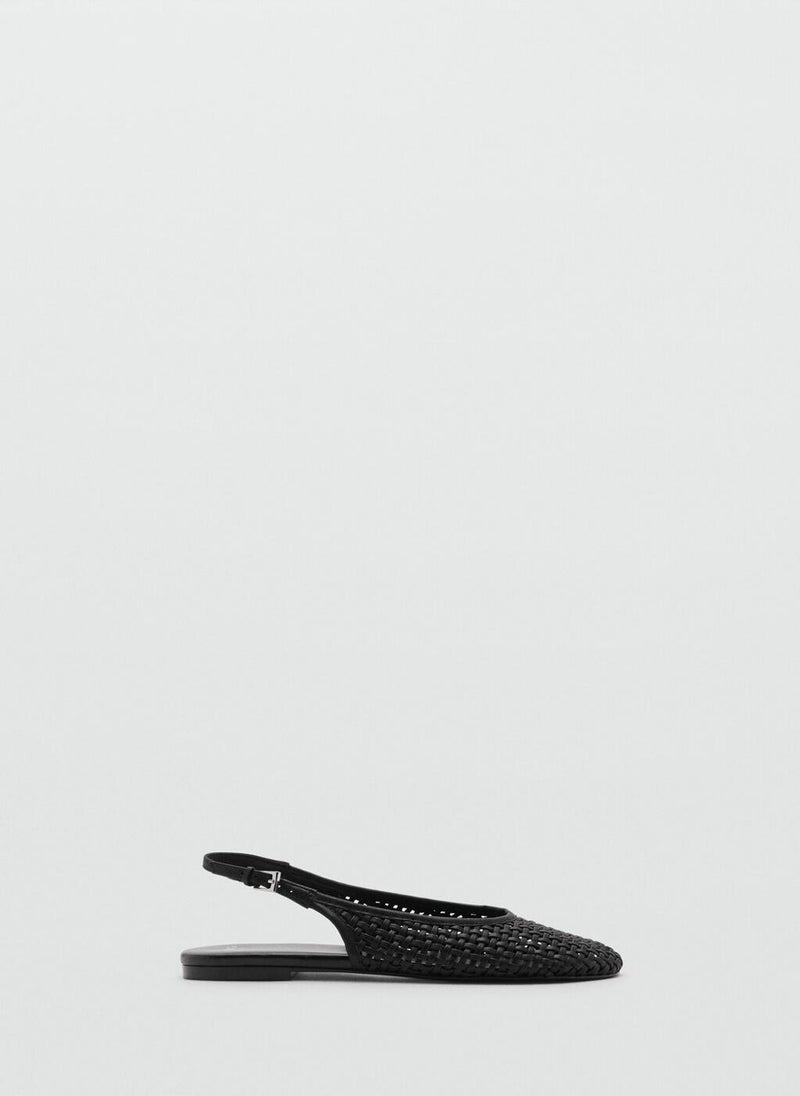 Braided Leather Effect Shoe