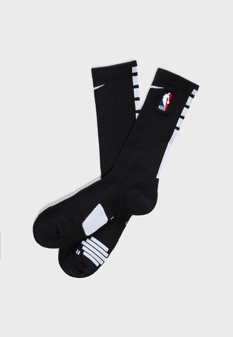 Nba Elite Crew Socks Black