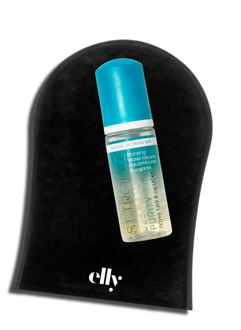 St.Tropez Purity tanning mousse fake tan 50ml with ELLY glove for application