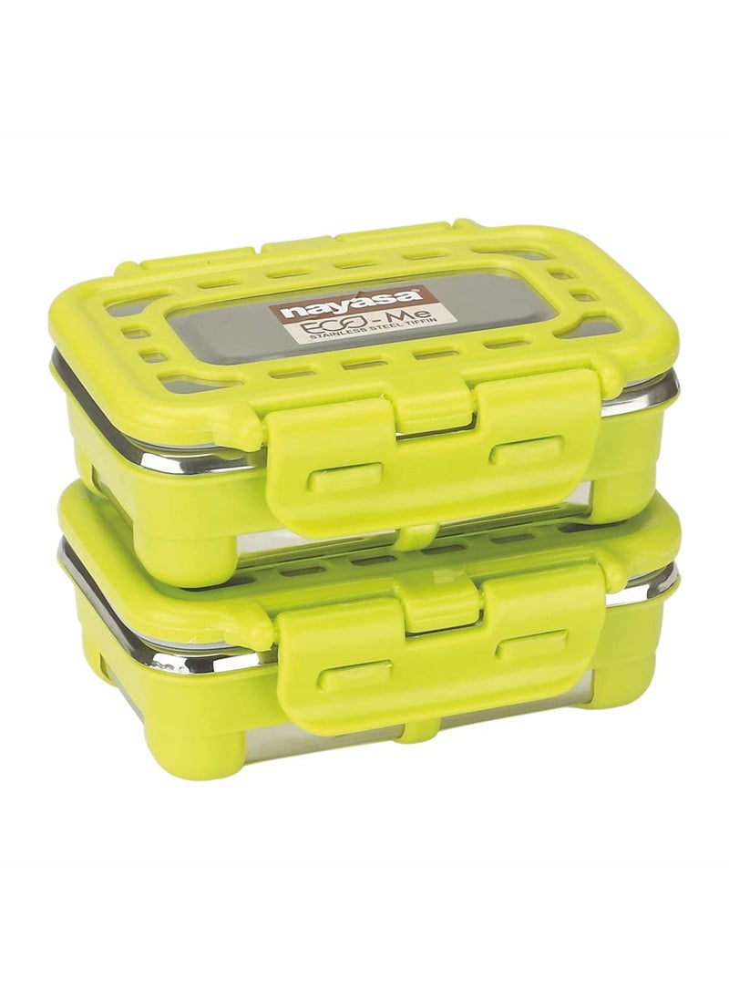 Nayasa Eco Me Chutney Box 160 ml - Set of 2 (Green)