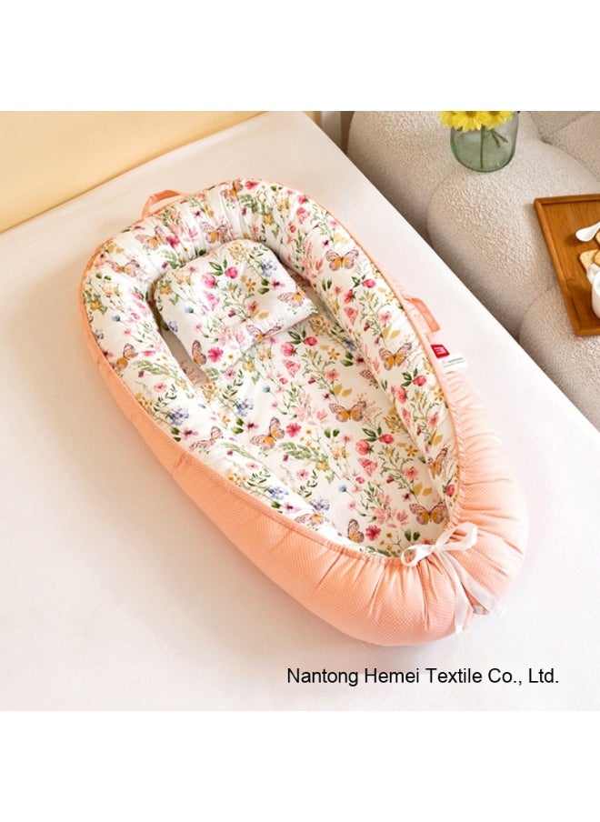 Baby Nest Bed - Portable, Washable, Pressure-Relief Crib for Infants
