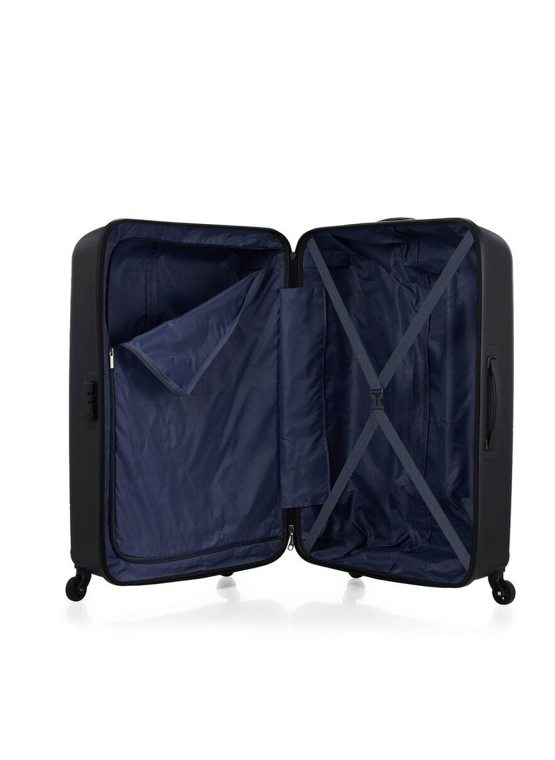 Ellipso Spinner 79 cm TSA Luggage Durable Hard Shell Suitcase Black travel trolly Bag