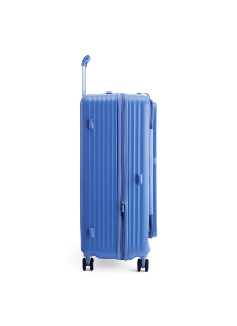 Trento Spinner 76 cm Large Luggage Elemental Blue Hard Shell TSA Lock Expandable Trolly Bag