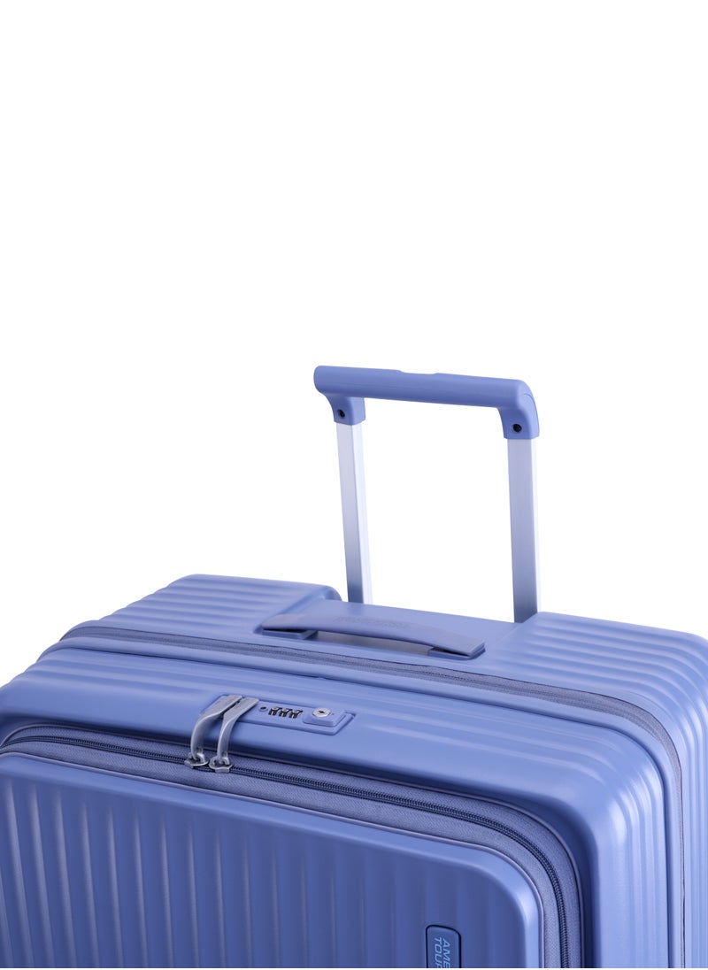Trento Spinner 76 cm Large Luggage Elemental Blue Hard Shell TSA Lock Expandable Trolly Bag
