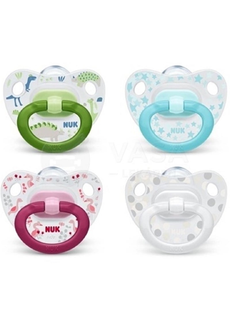 Happy Days Silicone Soother, 0-6m Pack of 1