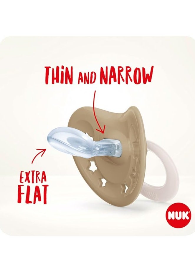 Pacifiers | 2-Pack Soothers | Heart  Nipple | BPA-Free Silicone Pacifiers  |  Sleep Anti-Flatulence  |  Baby Teething Toy