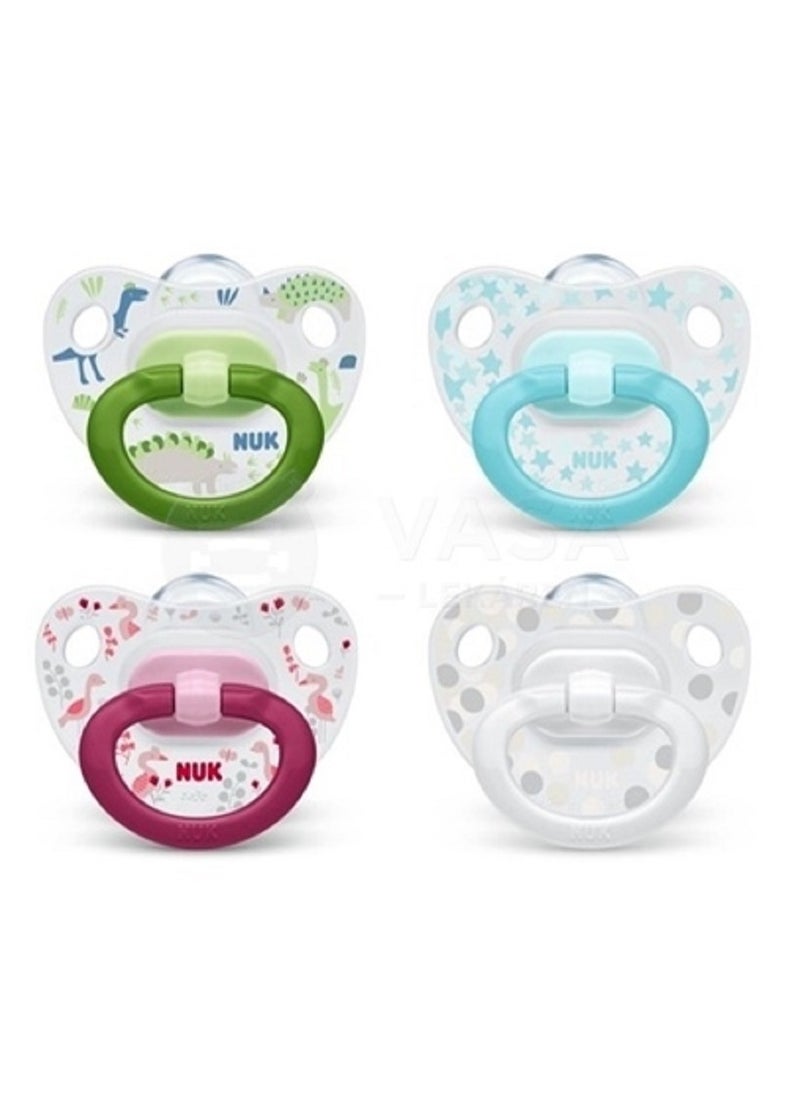 Happy Days Silicone Soother, 0-6m Pack of 1