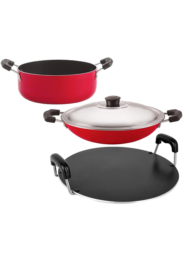 Nirlon Non-Stick Aluminium Heat Resistance 3 Piece Durable Kitchenware Utencil Combo Gift Set Offer