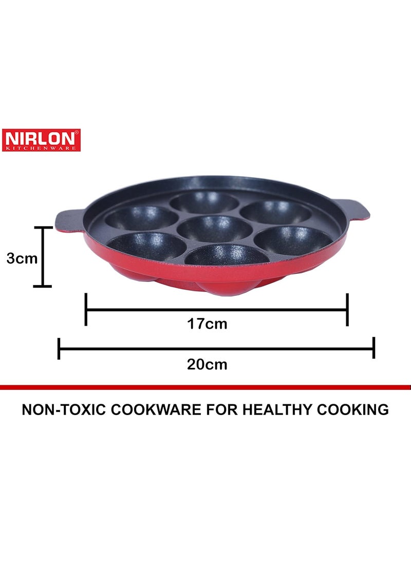 Nirlon Non-Stick Dishwasher Safe Flat Tawa and Appampatram Combo Item Set