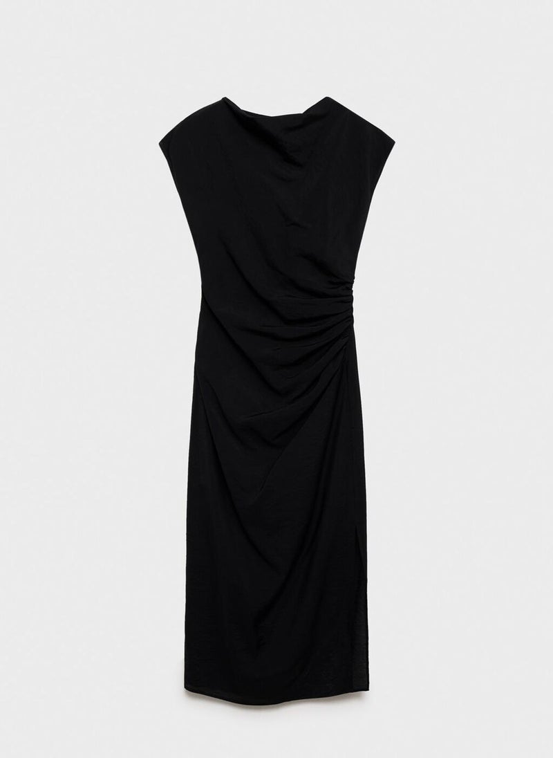 Draped Straight Dress