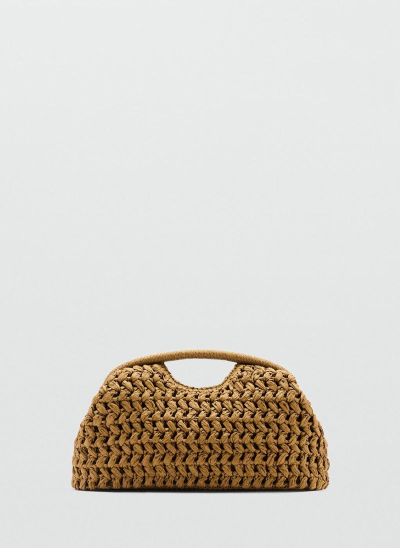 Natural Fiber Clutch Bag
