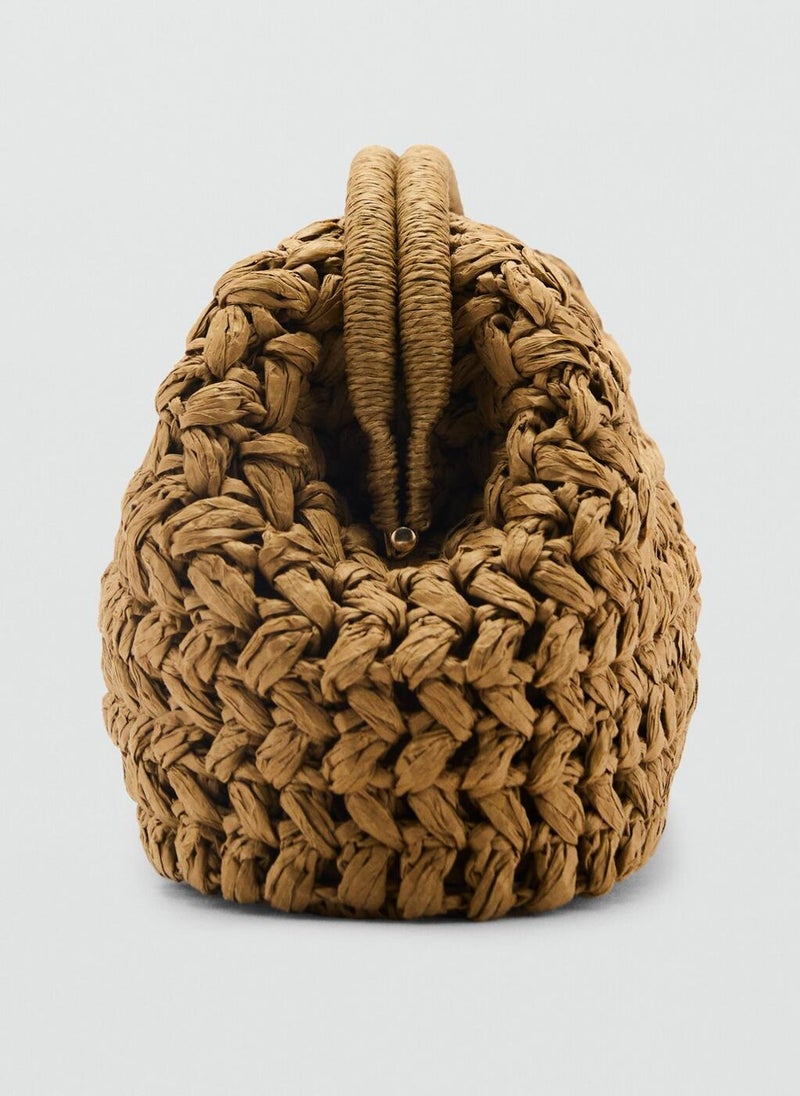 Natural Fiber Clutch Bag