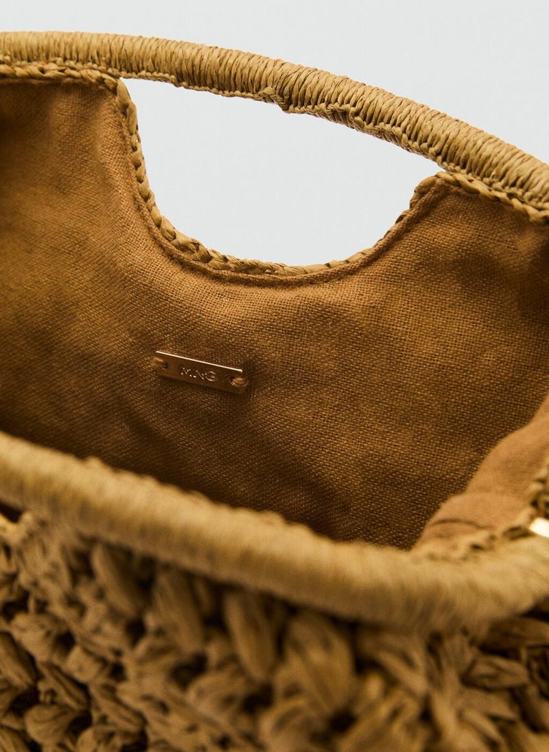 Natural Fiber Clutch Bag