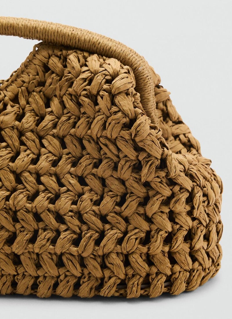 Natural Fiber Clutch Bag
